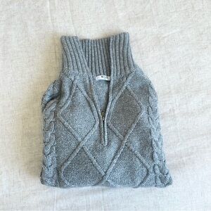 Nakd Gray Cable Knit Sweater Vest